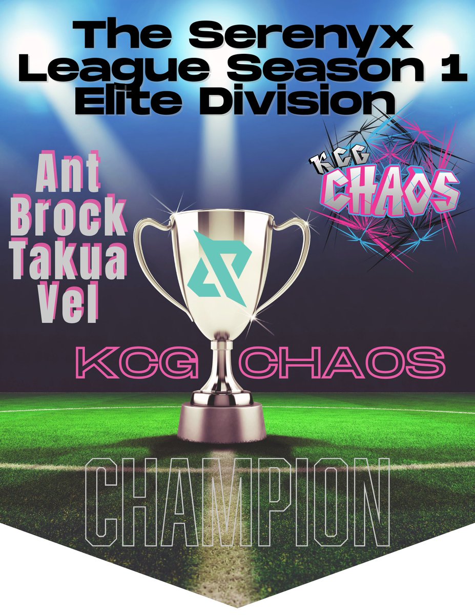 Congrats to KCG Chaos on Winning the <a href="/SerenyxLeague/">Serenyx League</a> Elite Division! 
<a href="/AntxstuRL/">AntRL</a>