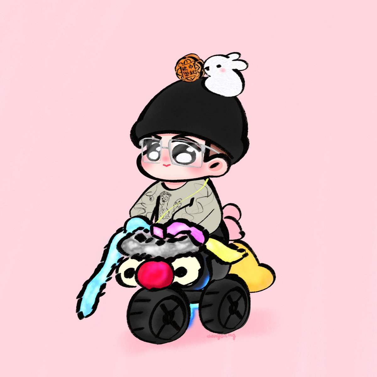 changoiting's tweet image. 中秋節快樂🥮🌕

#JacksonWang @JacksonWang852 
#MAGICMAN2WorldTour