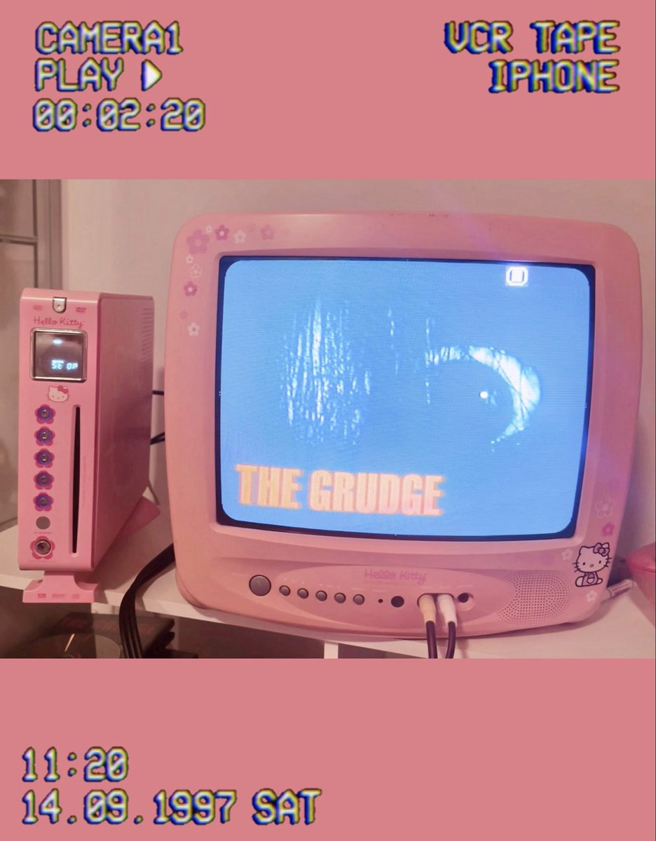 awwbabydoll's tweet image. kayako on the hello kitty tv ♡