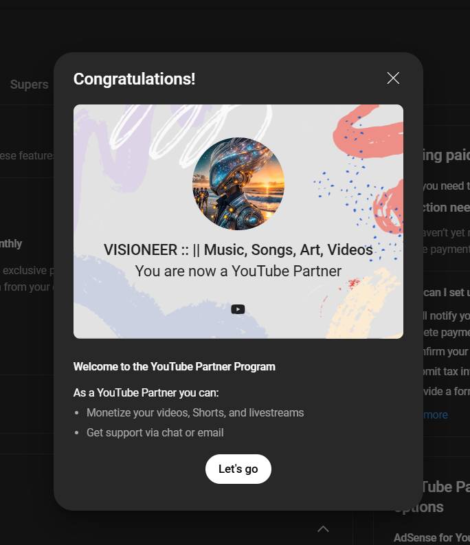 VisioneerArt's tweet image. 🎉 #YouTubePartnerProgram