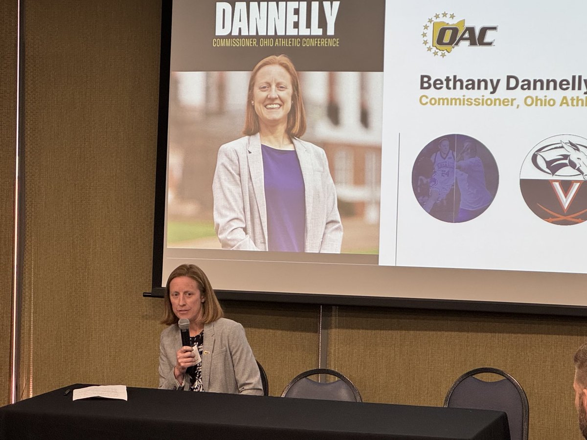 Focusing on the small college NIL space with ⁦<a href="/BethanyDannelly/">Bethany Dannelly</a>⁩ and ⁦<a href="/_JDaugherty/">Jake Daugherty</a>⁩ from ⁦<a href="/opendorse/">Opendorse</a>⁩ #BOSCAColumbus