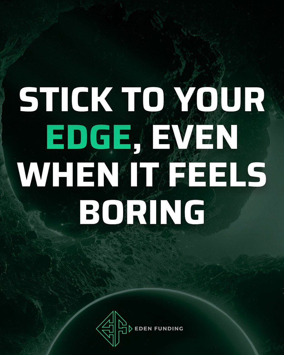 edenfundingfx's tweet image. Monday reminder — consistency &amp;gt; excitement.
Mastery comes from doing the boring work, day after day. 📈
#EdenFunding #TradingMindset #StayConsistent