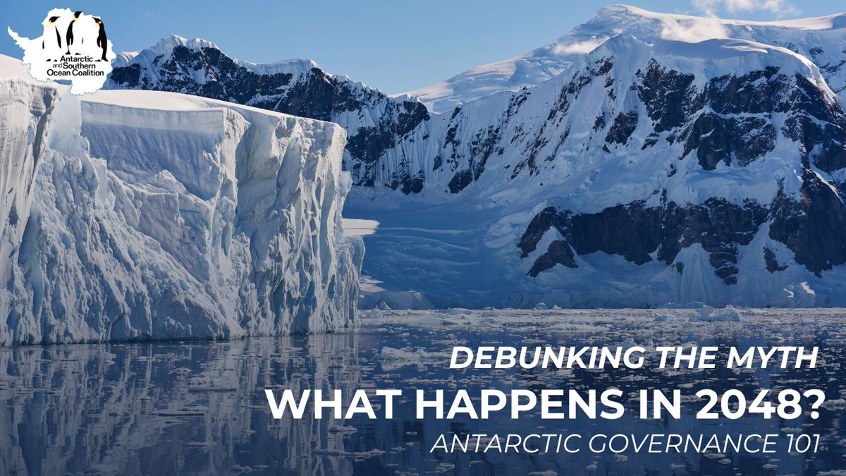 Two weeks until #CCAMLR! This week’s Antarctic Governance 101 tackles a big myth:
❌ "In 2048, Antarctica opens to mining."
✅ The Environmental Protocol, declaring Antarctica a natural reserve for peace and science, has no expiration date.
ow.ly/WT8p50X6Ox2