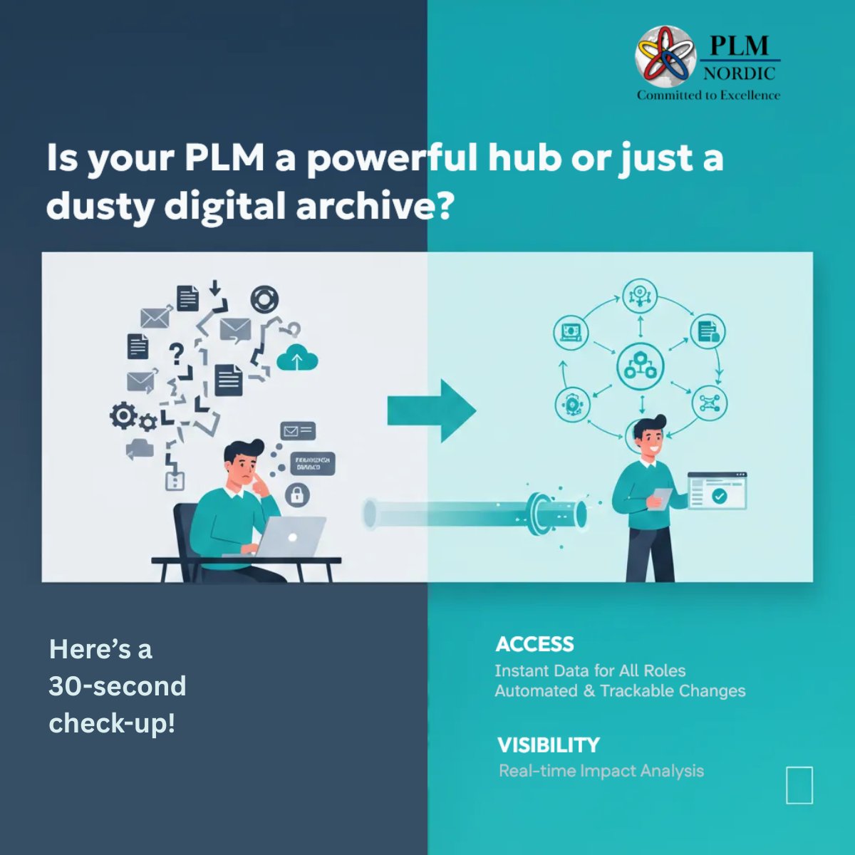 Is your #PLM just a dusty digital archive?
If your process still involves: → Chasing data via email → Manual ECOs on spreadsheets → Data transfer delays to manufacturing
you have a connectivity problem, not a storage problem
Connect with #Teamcenter experts sales@plmnordic.com