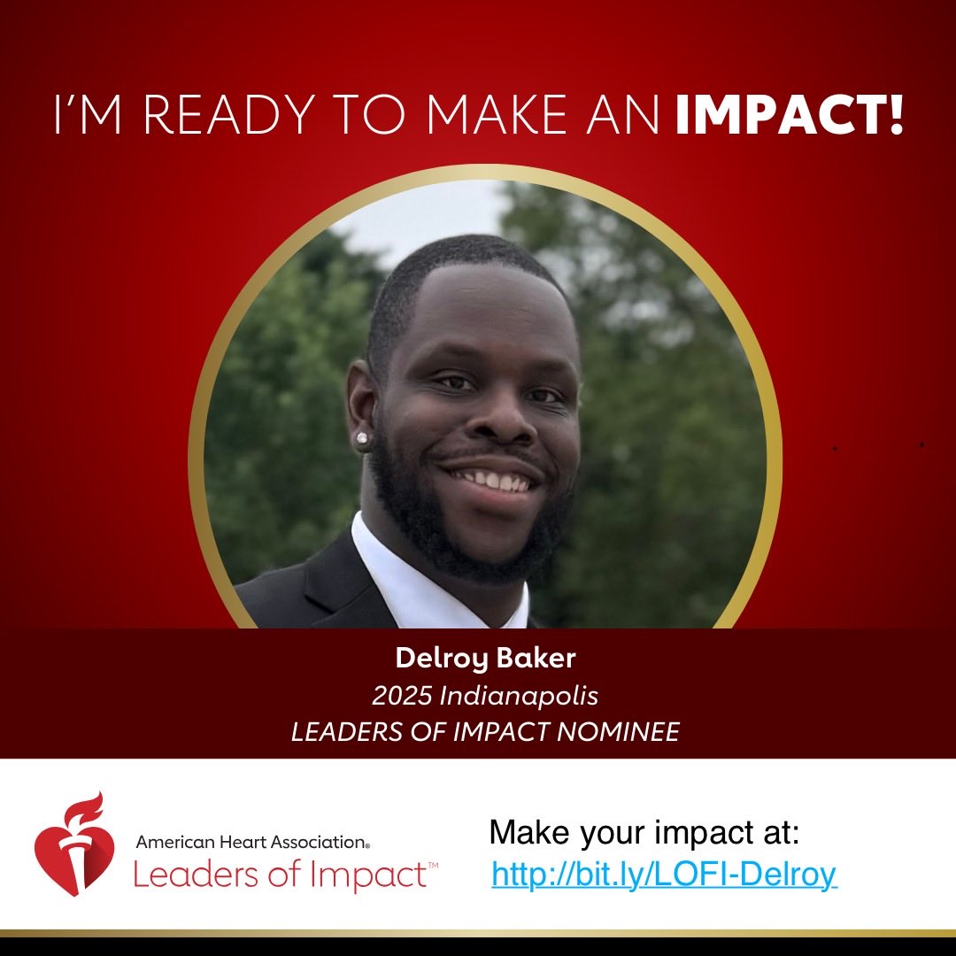 MikePechac_DPD's tweet image. #HoosierNation please join us in supporting #IUFB alum #71 Delroy Baker Jr. @American_Heart