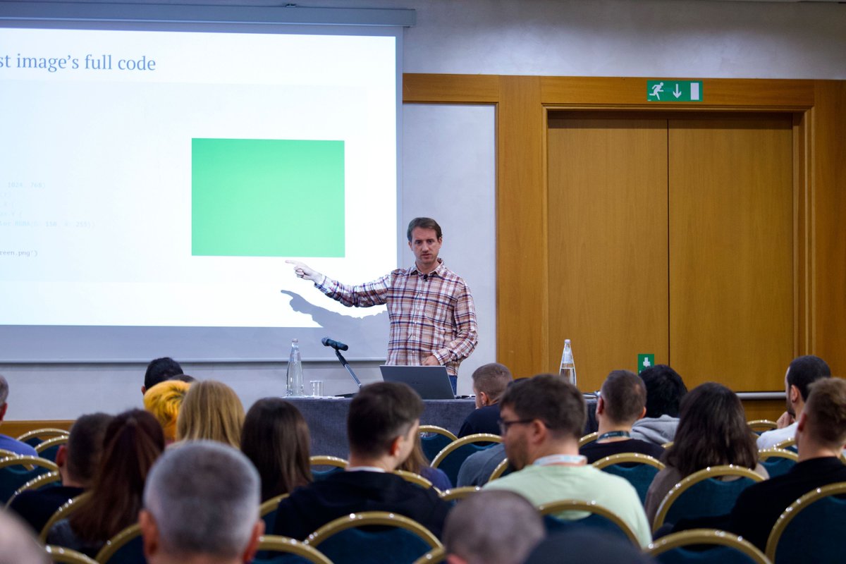 golab_conf's tweet image. 👏 Big thanks to Michele Caci for “Colors, images and gifs: bring on the fun with Go!”. A creative journey from pixels to animations. 🚀
#golang #golab2025 @goMicheleCaci