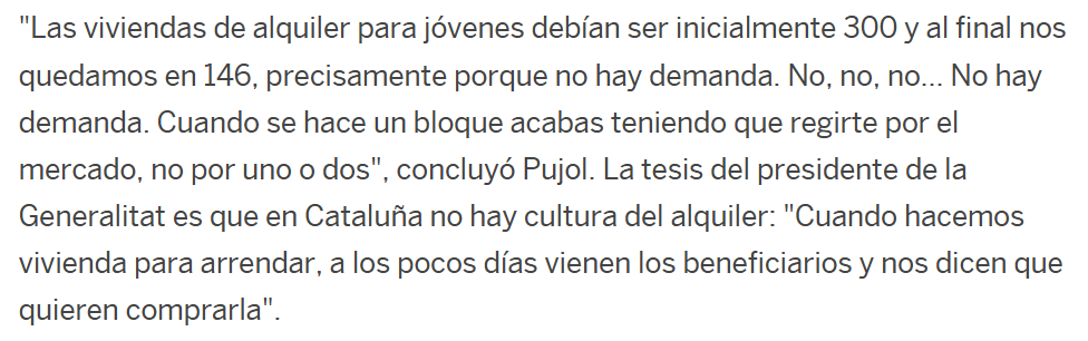 AliciaPuigFe's tweet photo. Vau governar Catalunya més de 20 anys, fent 100 pisos públics l'any perquè segons vosaltres "no hi havia demanda" i ara veniu a dir que hem de dificultar-ne l'accés perquè hi ha escassedat. 

Us hauria de fer vergonya. https://t.co/DjZyYRB6r9