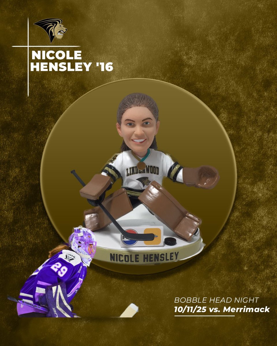 This weekend, Nicole Hensley returns!! 
🗓️10/11 1:00pm
🎁 FREE Nicole Hensley Bobble Head to the first 500 fans
🖋️Autographs post game with Nicole Hensley &amp; current players
🏒Youth hockey players can claim $1 tickets upon entry if they arrive wearing their own team jerseys!!