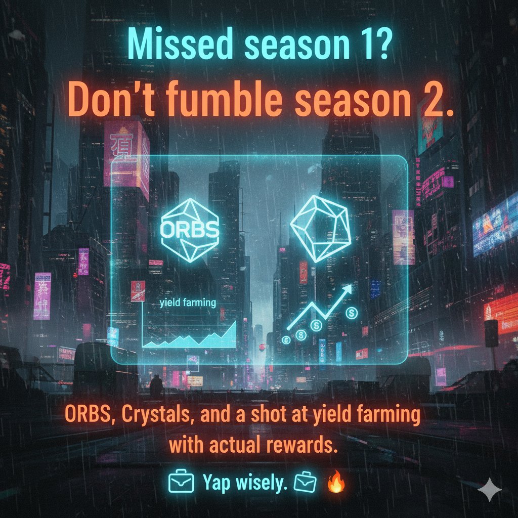 ajikuli50's tweet photo. Missed season 1 @multiplifi ? Don’t fumble season 2. ORBs, Crystals, and a shot at yield farming with actual rewards. Yap wisely. 💼🔥
#MultipliFiSeason2 #CrystalRush #KaitoDrop #Web3Campaign #YieldFarming #CryptoRewards https://t.co/E4eL8JuI1j