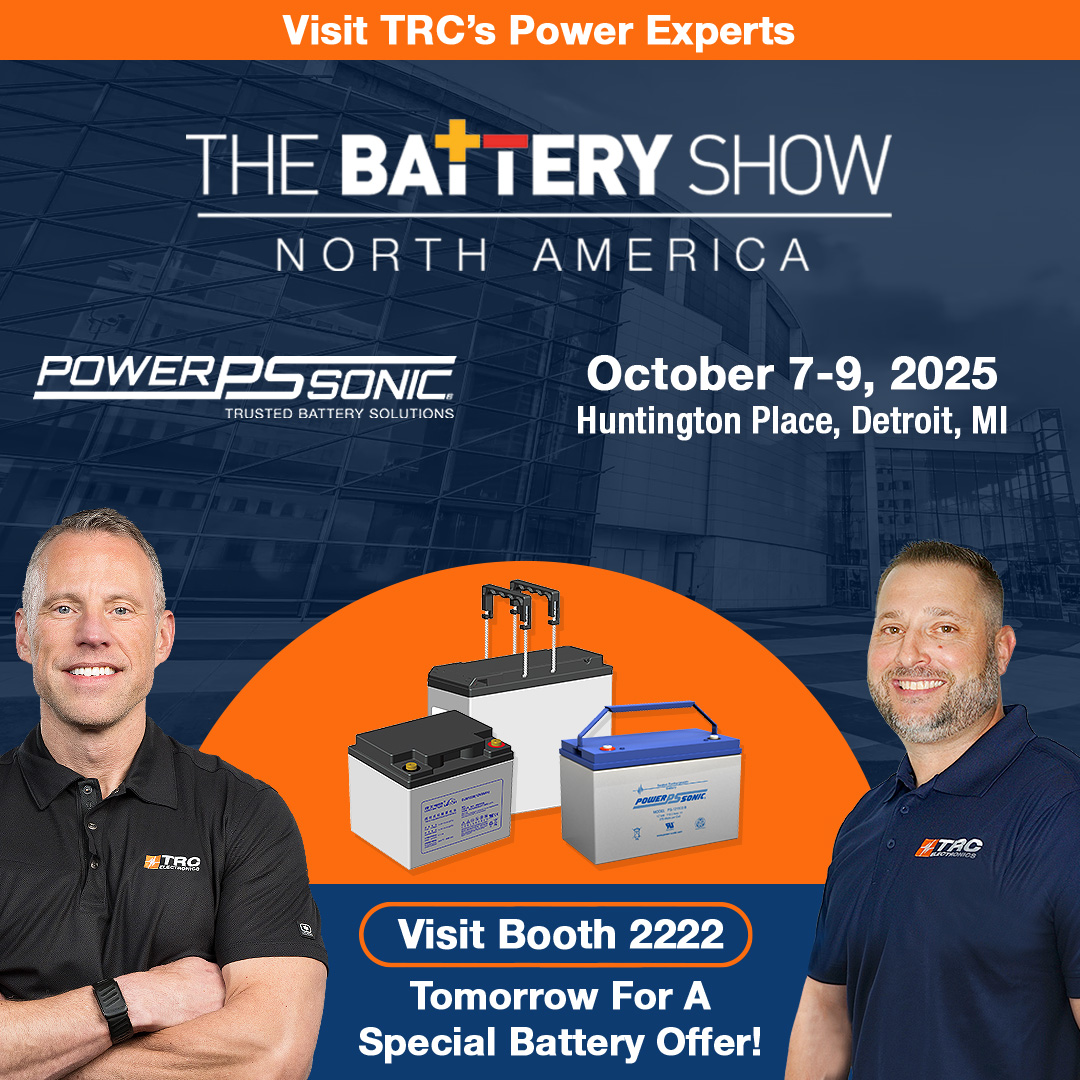 Come see us tomorrow at the Battery Show North America at booth #2222!  💥

We have an exclusive offer for you that is only valid in person, so make sure to visit our booth!

We look forward to connecting with you and learning more about how we can support your battery needs!