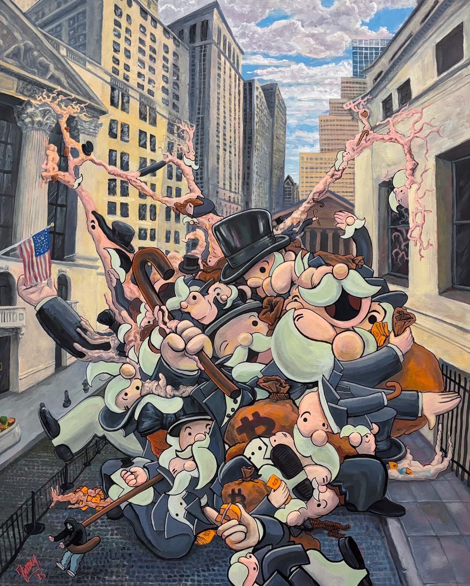 “Paper Bitcoin Summer of 2025”

Gouache on panel 

My new original painting, featured in the latest <a href="/BitcoinMagazine/">Bitcoin Magazine</a> “The Finance Issue”

When discussing what the cover should be, I suggested this. We went with Michael Saylor instead, effectively the same vibe 

Auction info soon