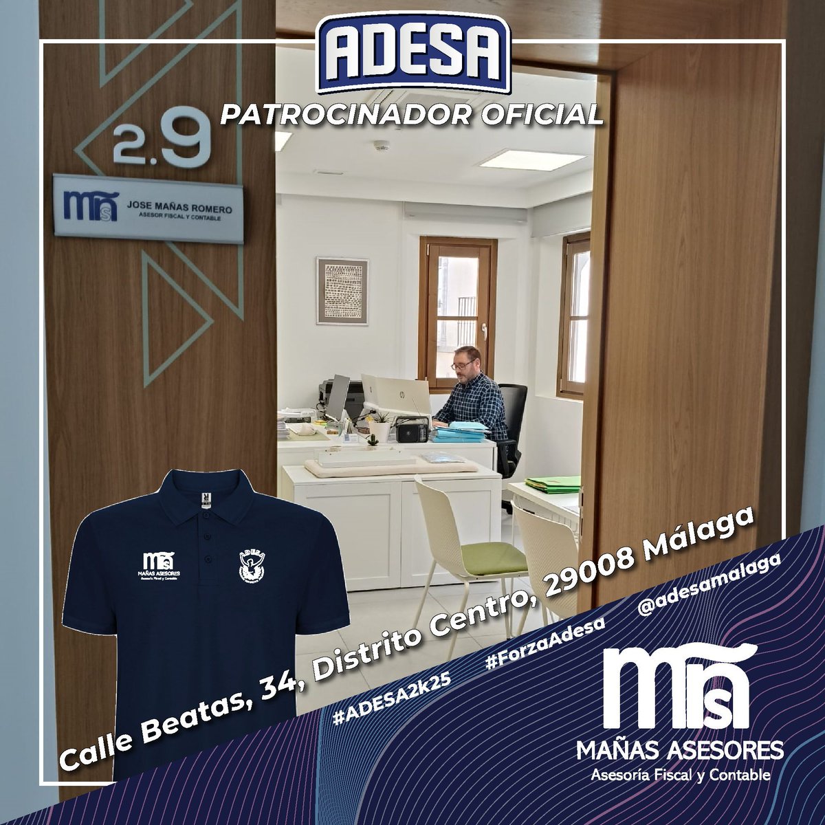 🏀📊 En la cancha, cada segundo cuenta. Y fuera de ella, también. Para rendir al máximo hay que contar con el respaldo adecuado. Por eso agradecemos a MAÑAS ASESORES por ayudarnos a mantener todo en orden para centramos en lo que mejor sabemos hacer. 💪

#ADESA2k25 #ForzaAdesa