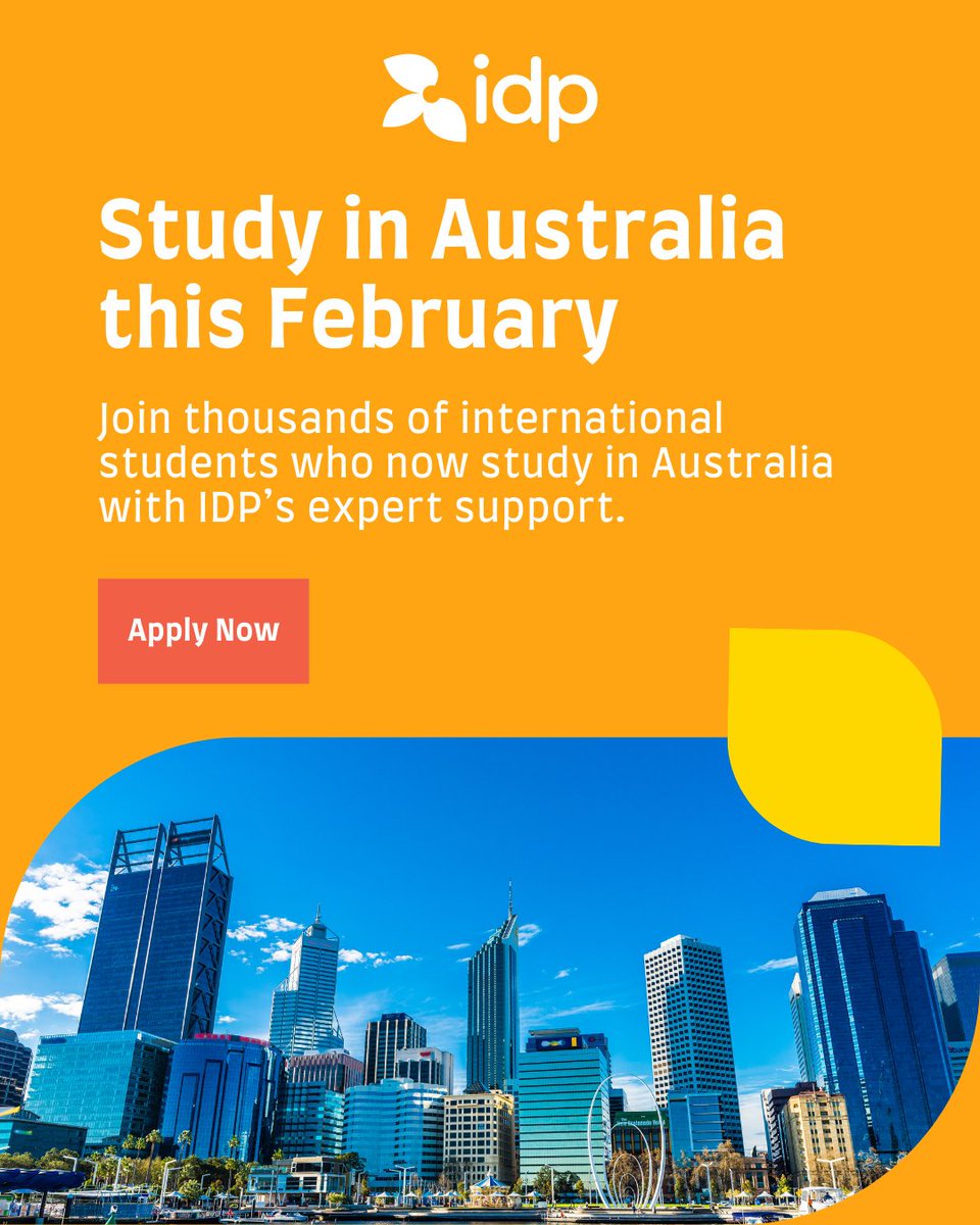 idpedung's tweet image. ✨ Dreaming of studying in Australia?
This is your chance to join thousands of international students already thriving at top Australian universities, with IDP guiding you every step of the way. 🎓🌏

Apply today!

#StudyInAustralia #FebruaryIntake