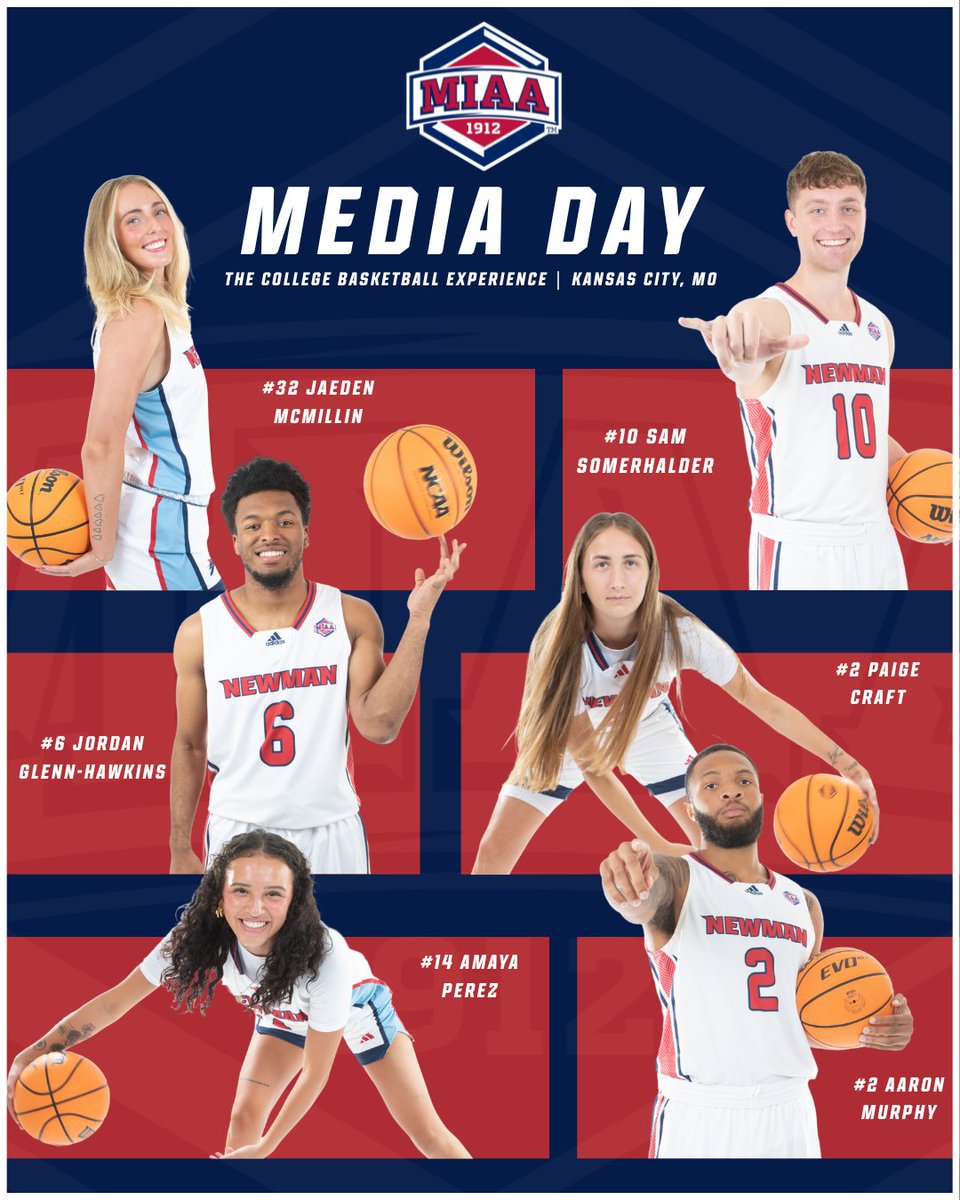 Newman Athletics (@newmanjets) on Twitter photo MIAA Basketball Media Day!
📍The College Basketball Experience | Kansas City, MO
⏰ 11:45 AM
📺bit.ly/3IXPTFh 
#JetPower✈️ x <a href="/NewmanJetsMBB/">Newman Men’s Basketball</a> x <a href="/NewmanJetsWBB/">Newman Women's Basketball</a> MIAA Basketball Media Day!
📍The College Basketball Experience | Kansas City, MO
⏰ 11:45 AM
📺bit.ly/3IXPTFh 
#JetPower✈️ x <a href="/NewmanJetsMBB/">Newman Men’s Basketball</a> x <a href="/NewmanJetsWBB/">Newman Women's Basketball</a>