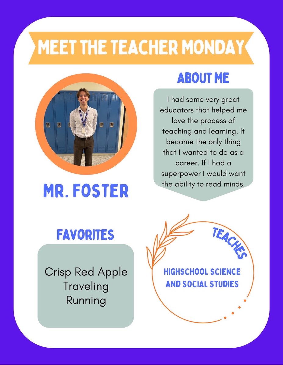 Meet Mr. Foster