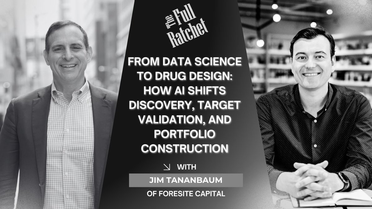 The Full Ratchet (@tfr_pod) on Twitter photo GLP-1s as longevity drugs, AI-designed molecules, and why late-stage biotech is an unprecedented buyer’s market. Host Nick Moran talks with <a href="/JTananbaum/">Jim Tananbaum</a>, founder/CEO of <a href="/ForesiteCapital/">Foresite Capital</a>, on FDA shifts, China’s rise, and holding winners. Link to the full episode is in our bio. GLP-1s as longevity drugs, AI-designed molecules, and why late-stage biotech is an unprecedented buyer’s market. Host Nick Moran talks with <a href="/JTananbaum/">Jim Tananbaum</a>, founder/CEO of <a href="/ForesiteCapital/">Foresite Capital</a>, on FDA shifts, China’s rise, and holding winners. Link to the full episode is in our bio.