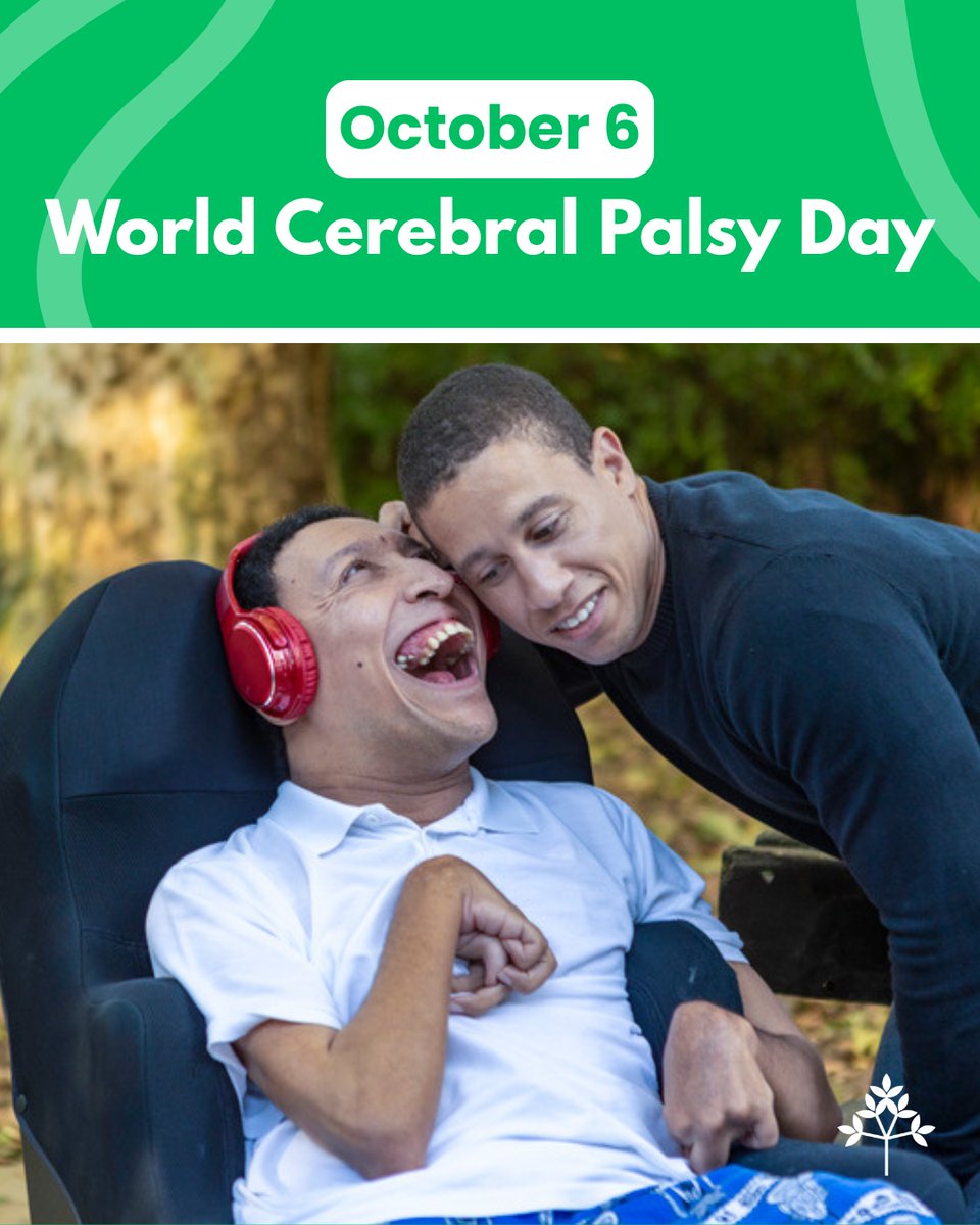 October 6th marks World Cerebral Palsy Day. Across the globe, we recognize and celebrate the millions of people with cerebral palsy.

Celebrate by wearing green, educating yourself and others, and as always, advocate for inclusion! #WorldCerebralPalsyDay