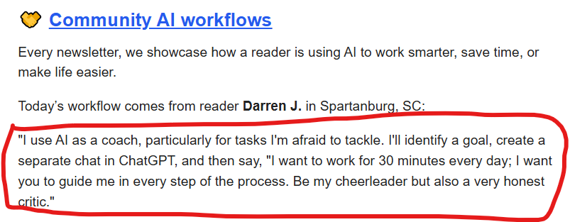 JRussUT's tweet photo. @TheRundownAI Plagiarizing yourself or are your Community AI Workflows fake? You used these last week ... https://t.co/fXQjwcuyRX