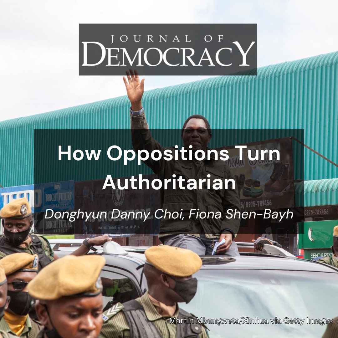 Despite opposition parties' promises to save democracy once elected, it is not uncommon for these parties to become seduced by the power of their predecessors' authoritarian machinery.

muse.jhu.edu/pub/1/article/…