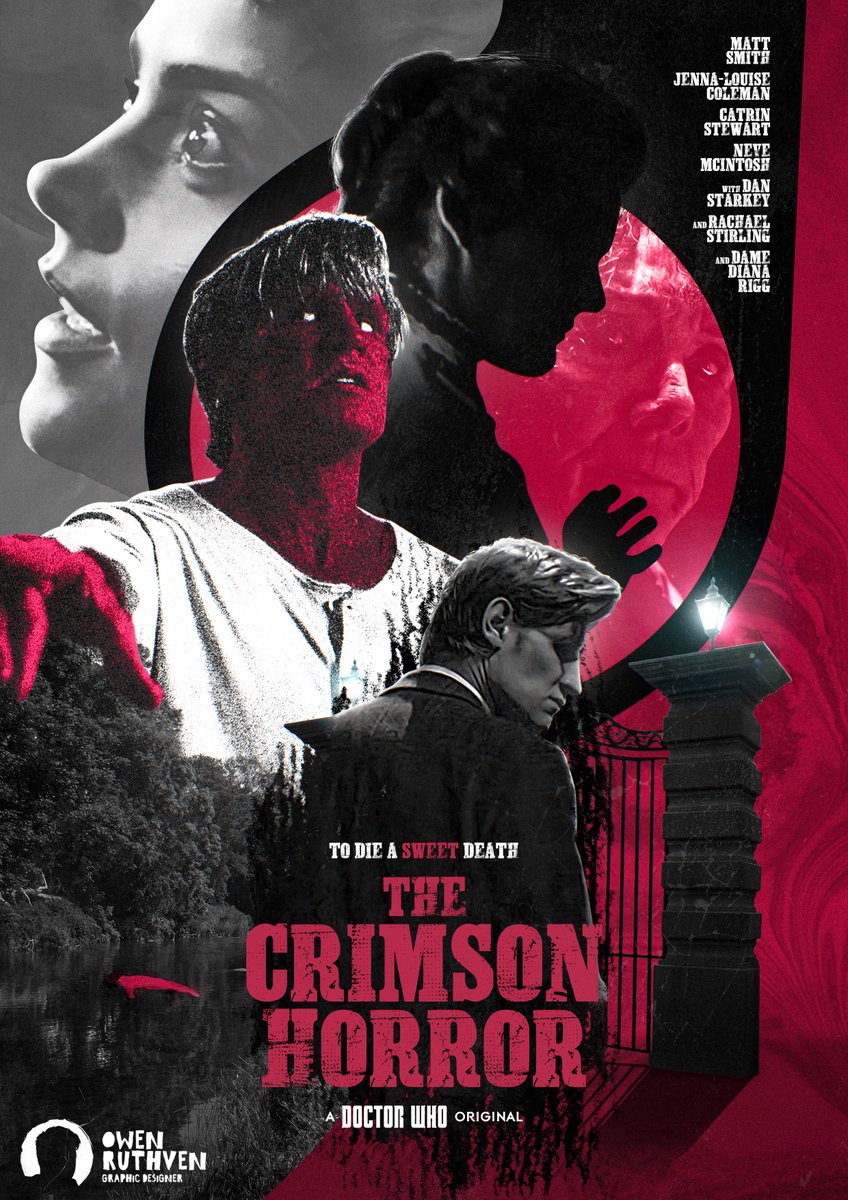 NEW POSTER!

To die a sweet death...

Here's my poster of THE CRIMSON HORROR, from Series 7! I was inspired by friends to make this so hope you all like this one! :D

#DoctorWho #MattSmith #JennaColeman #posterdesign #doctorwhofanart <a href="/bbcdoctorwho/">Doctor Who</a>