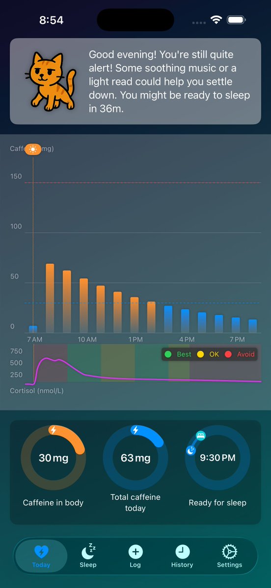 Alexander Loth (@xlth) on Twitter photo Solo developer life: You're the designer, engineer, marketer, support team, and QA department.
But when you ship something that genuinely helps people optimize their health? Worth every late night.
<a href="/MindfulCofApp/">Mindful Coffee App</a> v4.7.2 is live 🎉
#IndieHackers #SoloDev Solo developer life: You're the designer, engineer, marketer, support team, and QA department.
But when you ship something that genuinely helps people optimize their health? Worth every late night.
<a href="/MindfulCofApp/">Mindful Coffee App</a> v4.7.2 is live 🎉
#IndieHackers #SoloDev