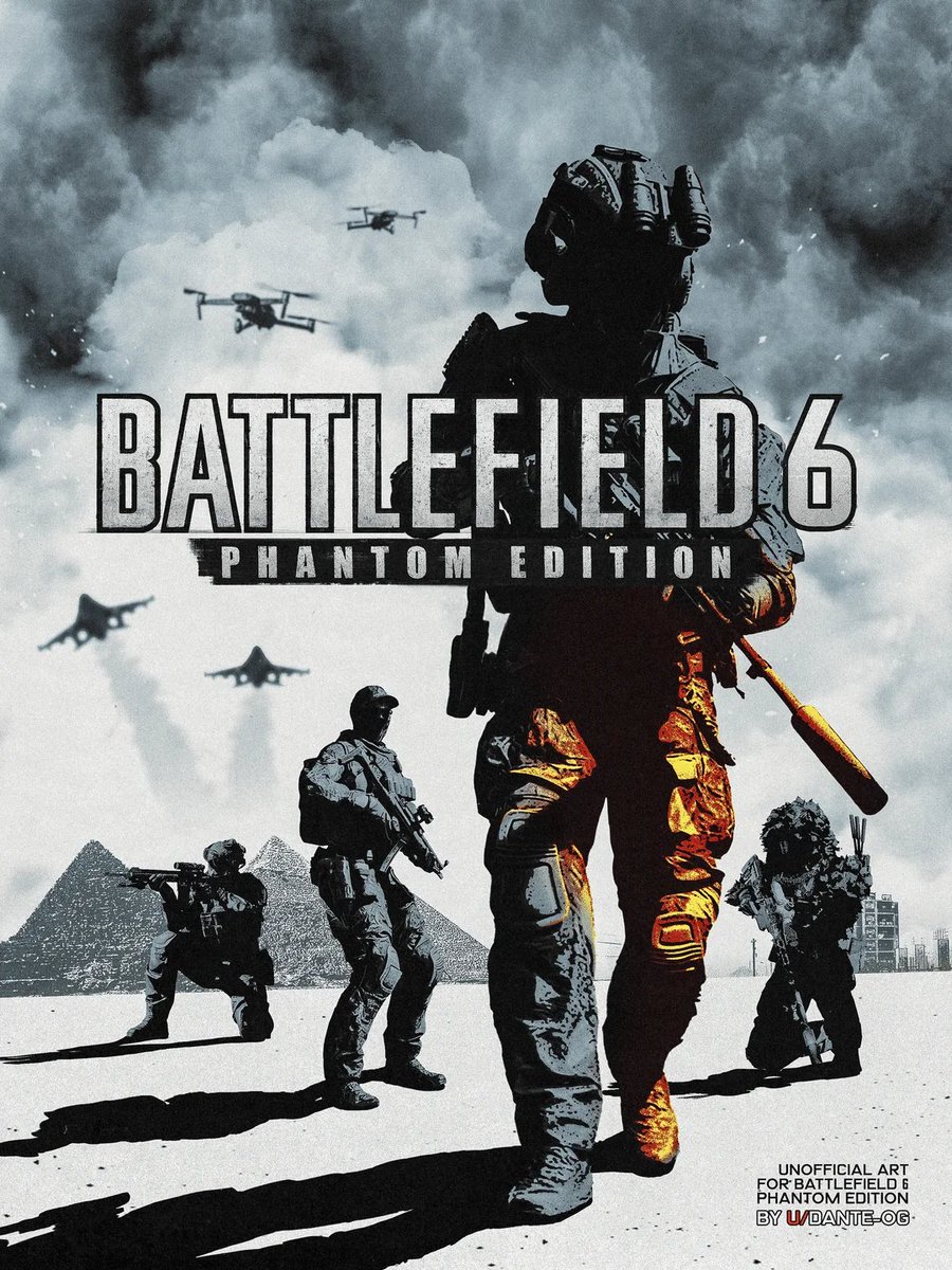 DANNYonPC's tweet image. This is pretty cool
Reddit user Dante-og remade the BF6 phantom cover in the style of Bad Company 2!