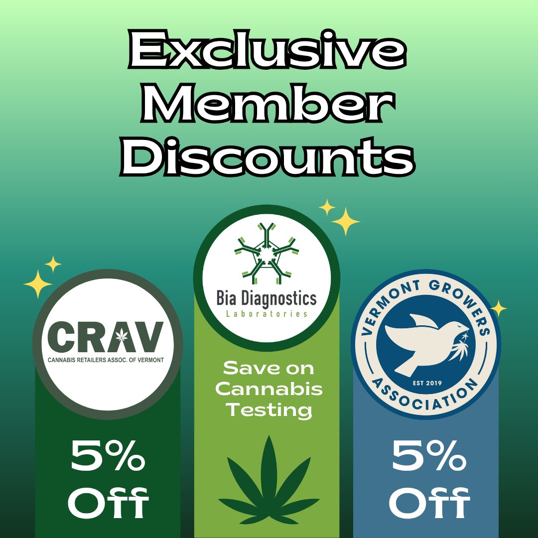 Biadiagnostics's tweet photo. 🌱 Harvest season is here!
Bia Diagnostics is proud to partner with both CRAV &amp; @VermontGrowers associations!
Members get 5% off cannabis testing at our ISO 17025–accredited lab—helping cultivators, producers &amp; retailers keep quality high and testing accessible. https://t.co/nKNpcG4sdL