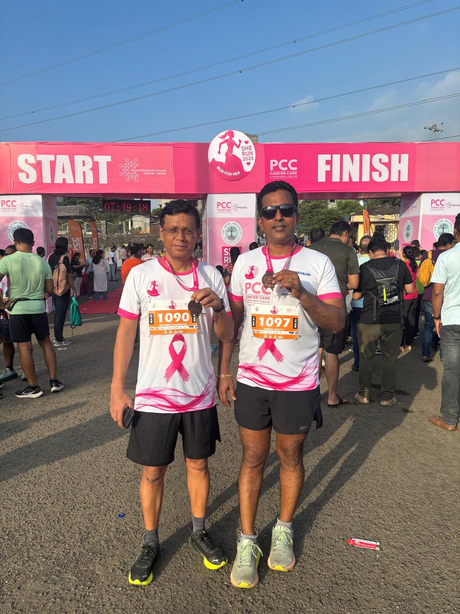 navneet_b's tweet photo. Podium finish in my age group at She Run, Kharghar #running #sherun #10K https://t.co/sTw8AD89ie