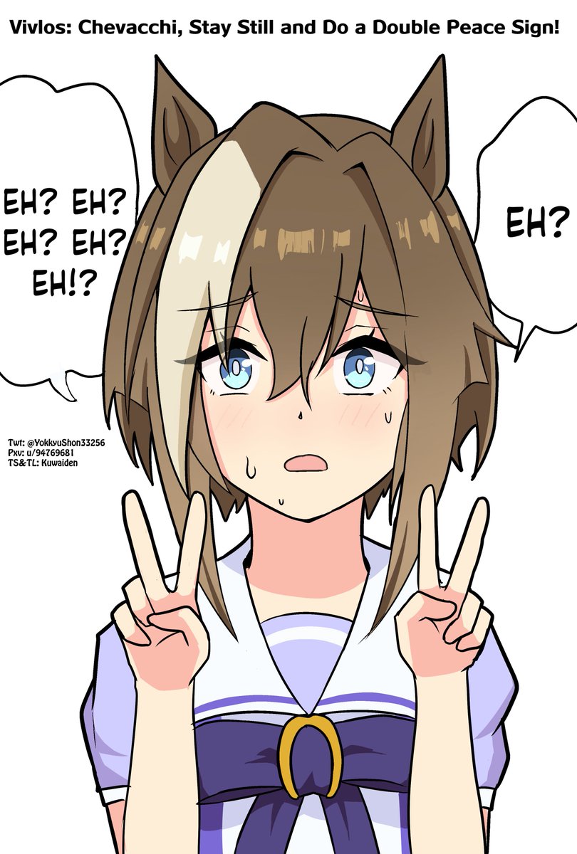 Chevacchi, Stay Still and Do a Double Peace Sign by