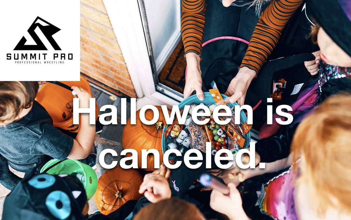 zanepasley's tweet image. By decree of the true and rightful owner of @SummitProIndy, Halloween is canceled. Kids must stay home and eat broccoli.