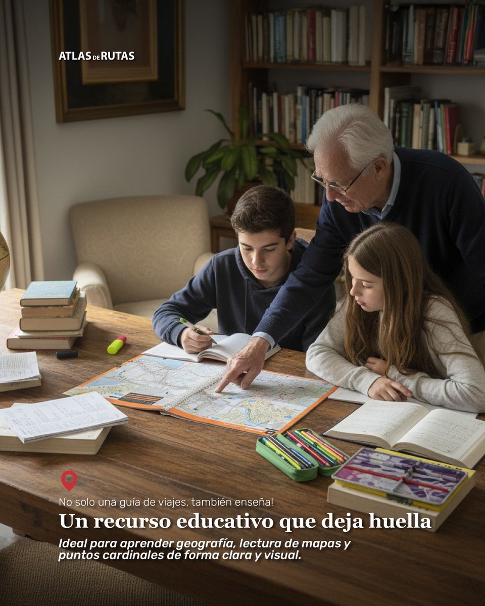 AtlasDeRutas's tweet photo. 🗺️🤗 Un recurso educativo que deja huella

El Atlas de Rutas no solo guía viajes, también enseña.
Ayuda a aprender geografía, leer mapas y orientarse de forma clara y visual.
Ideal para acompañar la escuela y aprender en familia.
#AtlasDeRutas #AprenderConMapas https://t.co/y47EETmhSg