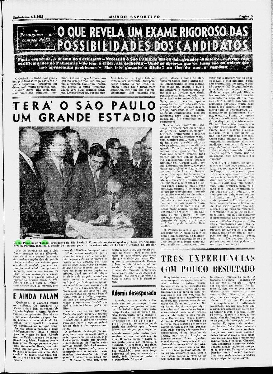 BuenoAlvirrubro's tweet photo. Sair do campo por arbitragem todos os clubes já saíram, inclusive o seu.

Falir, nunca falimos. E também nunca inventamos historinha sobre isso que tem jornal desde 1951 desmentindo.

O natel doar estadio, ele precisa ser viajante do tempo, já que o estádio começou a ser construído em 1952.

Elitismo? Já teve sim. Do mesmo jeito que o São Paulo era o time mais popular da cidade, nao a toa era o time dos negros e pipoqueiros, como o teu time sempre quis enfatizar. A diferença eh que meu time teve jogador negro em todos os anos da sua história. Você pode dizer o mesmo? Não.

Terceira maior torcida? Desde que existem pesquisas, todo mundo sabe que temos desde o final dos anos 80 / começo dos anos 90. Só pesquisar. Coisa que tu não faz muito.

Mas com certeza absoluta não é a gente que precisa mentir a historia e ter alergia a pesquisa.

Mas a tua ignorância não muda a realidade.