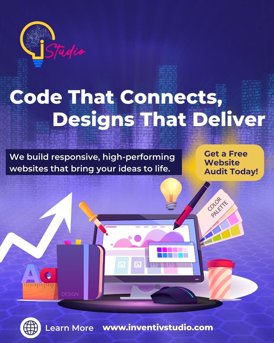 InventivTechno's tweet image. 🚀Code that connects, Design that delivers.
We turn ideas into stunning digital experiences from websites to apps, every pixel &amp;amp; line of code counts.
💻Ready to elevate your digital presence?
#iStudio #HoustonTech #HoustonWebDesign #HoustonStartups #HoustonDigital #TechInHouston
