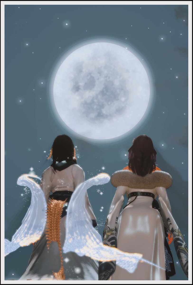 YunyuyuXIVR18's tweet photo. Moon Festival🈷️🌕
with @MRmrclown 

#ffxivmod #gposemod #MoonFestival https://t.co/t9xkaN7mZ0