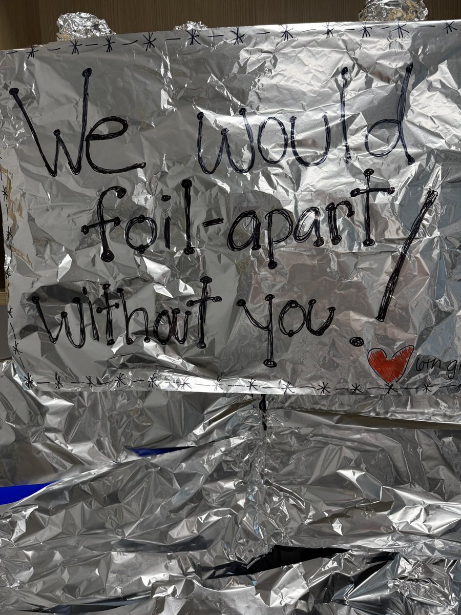 TTrae0711's tweet photo. I walked in to a little surprise this morning! It may take me a month to clean, but I appreciate the staff I get to work with every day @nelsonjh_hawks! @katyisd https://t.co/DAqoX1Kvmc