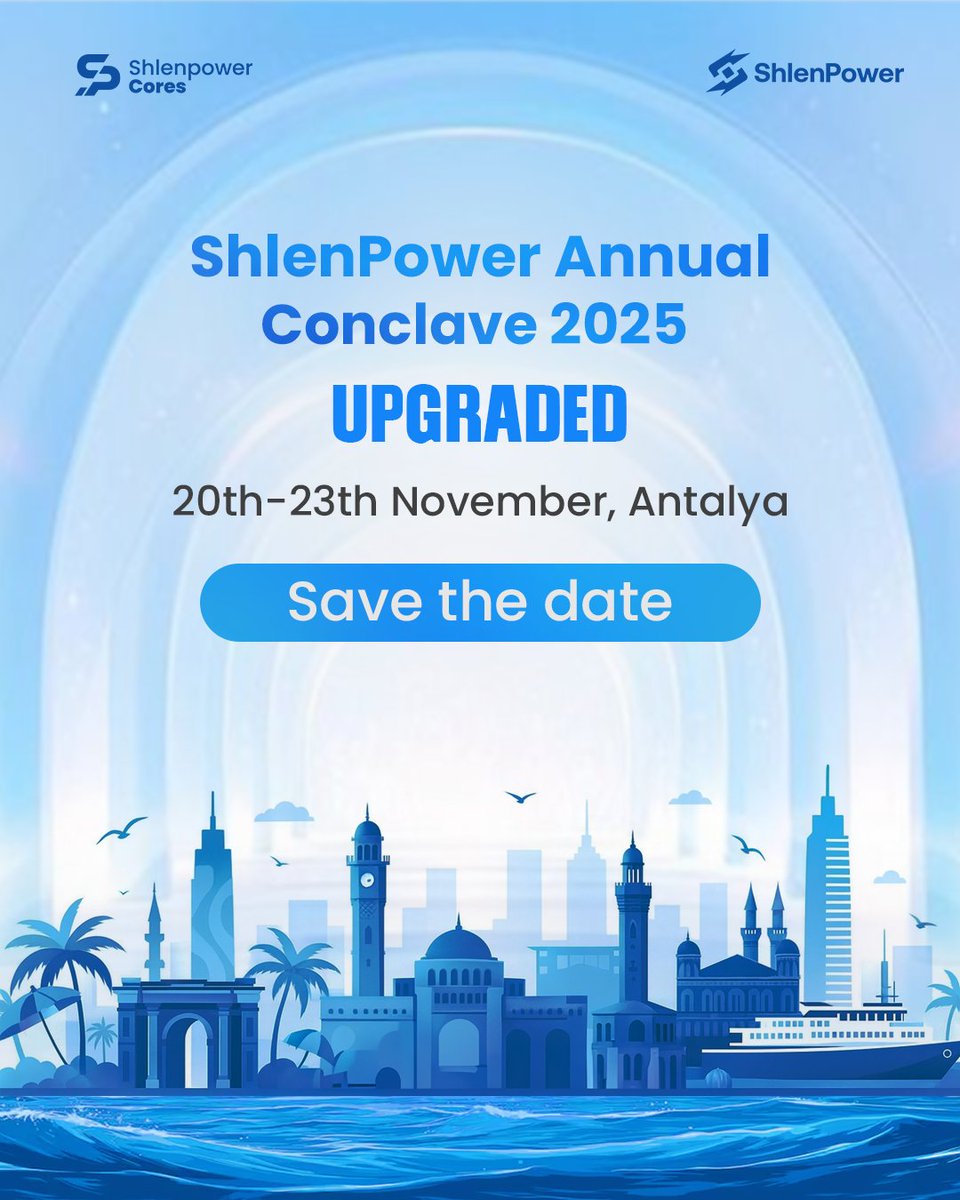 Shlenpowercom's tweet photo. Big upgrade for the Shlenpower Annual Conclave 2025!
This year, our event experience moves to Antalya, Türkiye
Get ready for a new city, a bigger vision, and a deeper experience.

📍 Lykia World Antalya, Türkiye
🗓️ 20th–23rd November 2025

#Shlenpower #Web3 #Blockchain #Antalya https://t.co/sgRgDCkn6c