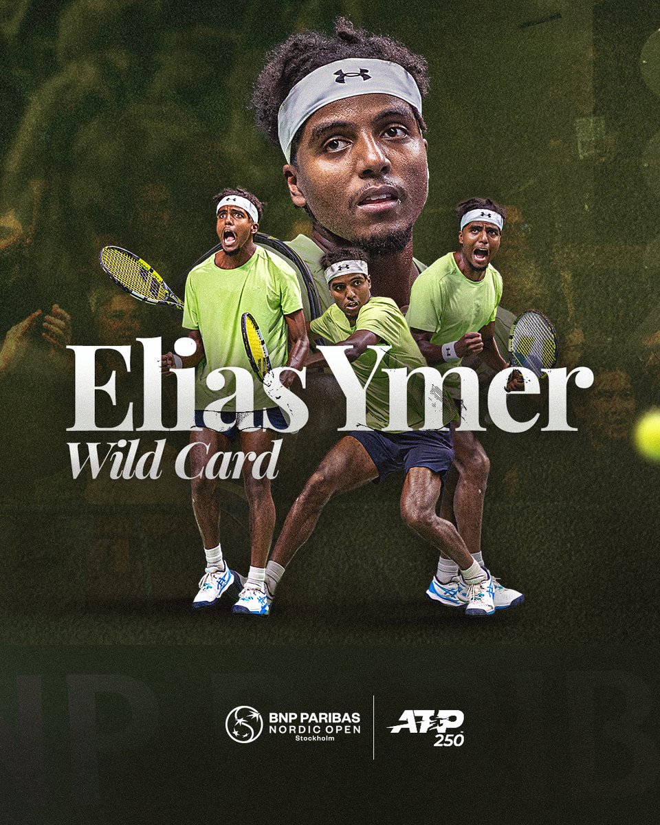 sthlm_open's tweet image. Elias Ymer får det andra wildcardet till BNP Paribas Nordic Open! Den tidigare dubbelmästaren i Stockholm är tillbaka i Kungl. Tennishallen – redo att utmana på hemmaplan. Kom och heja fram honom! 💪🎾
