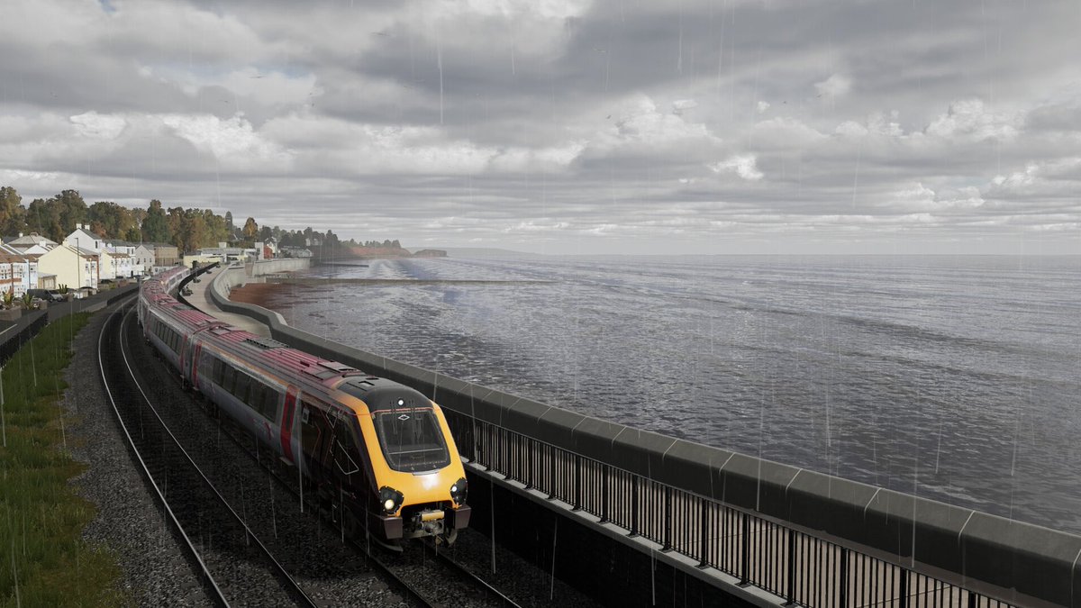 Aizu_Yunokami's tweet image. 海岸線を飛ばすのもよい
なおこの後ブレーキ不緩解バグで完全終了
 #TSW6 #TrainSimWorld