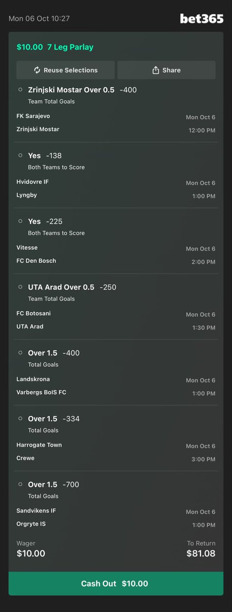 Looking for a bet 👀

Here we go 8:1 

Add To Your Bet Slip - bet365.com/s/r/5f8c6