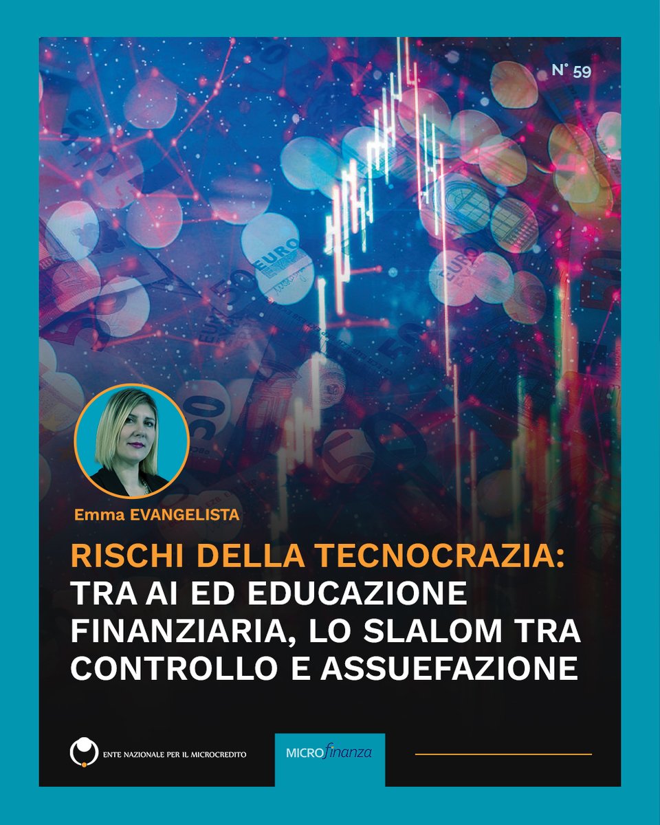 🗞️ RISCHI DELLA TECNOCRAZIA: TRA AI ED EDUCAZIONE FINANZIARIA, LO SLALOM TRA CONTROLLO E ASSUEFAZIONE

Leggi l’editoriale del direttore di Microfinanza, <a href="/EmmaEvangelista/">Emma Evangelista</a> 👉 rivista.microcredito.gov.it/editoriale/arc…