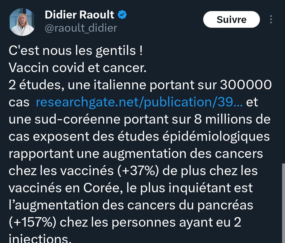 Chamchamat's tweet photo. C'est con pour toi Didier, parce que l'auteur même de la première étude que tu cites dit que tu mens 
https://t.co/uZnYZ56Dn6 https://t.co/unlxjm10FY