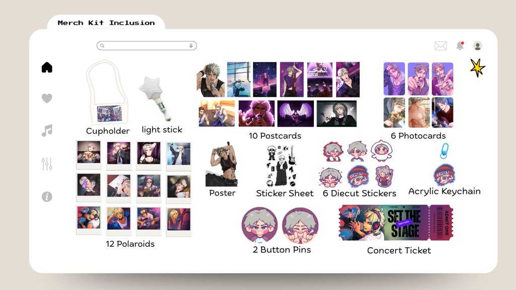 ☆ Merch Reveal: Full Merch Reveal

The curtain rises one last time, Semi Eita’s complete merch lineup takes center stage! Get ready to let the rockstar spirit live on!

#SetTheStageSemiCSE