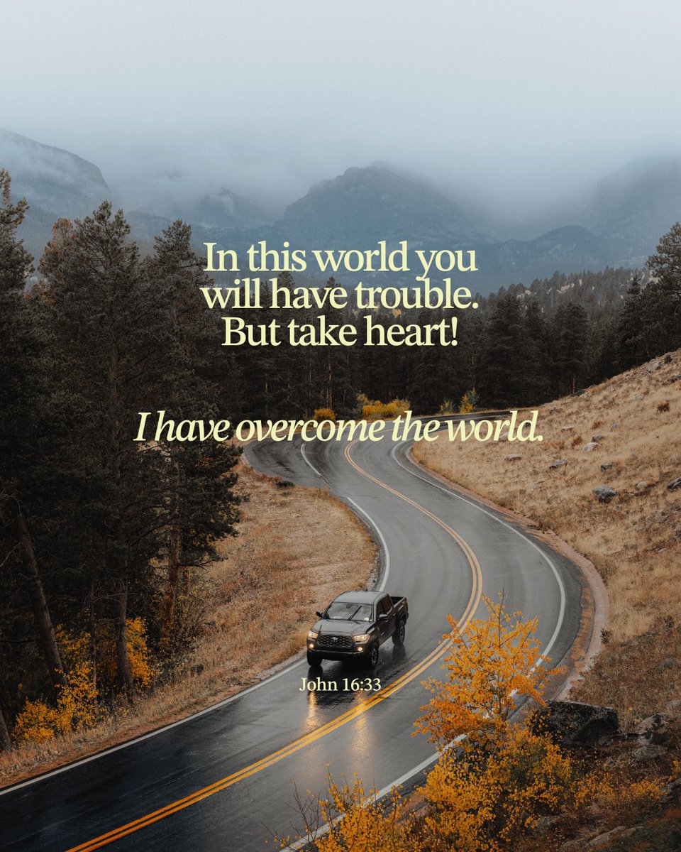 Guideposts's tweet image. 🍂✨ As the seasons change, let this verse be your comfort. Just as the leaves remind us that change is part of life, God reminds us that His love never changes.
Rest in the truth that Jesus has already overcome the world—and in Him, you’ll always find peace. 🍁☕
#Guideposts