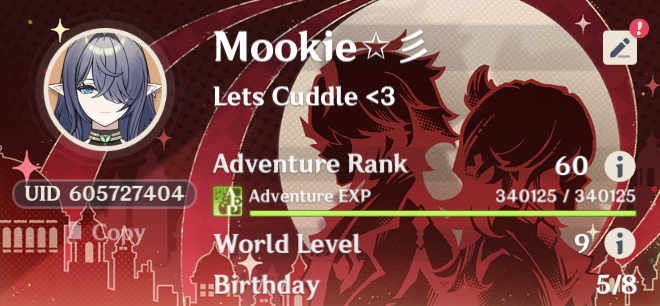 MookieBugg's tweet photo. @houseofpaimon  THANK YOU SO MUCH FOR THE NAME CARD I APPRECIATE YOU SO MUCH https://t.co/qLKWg2WhmW