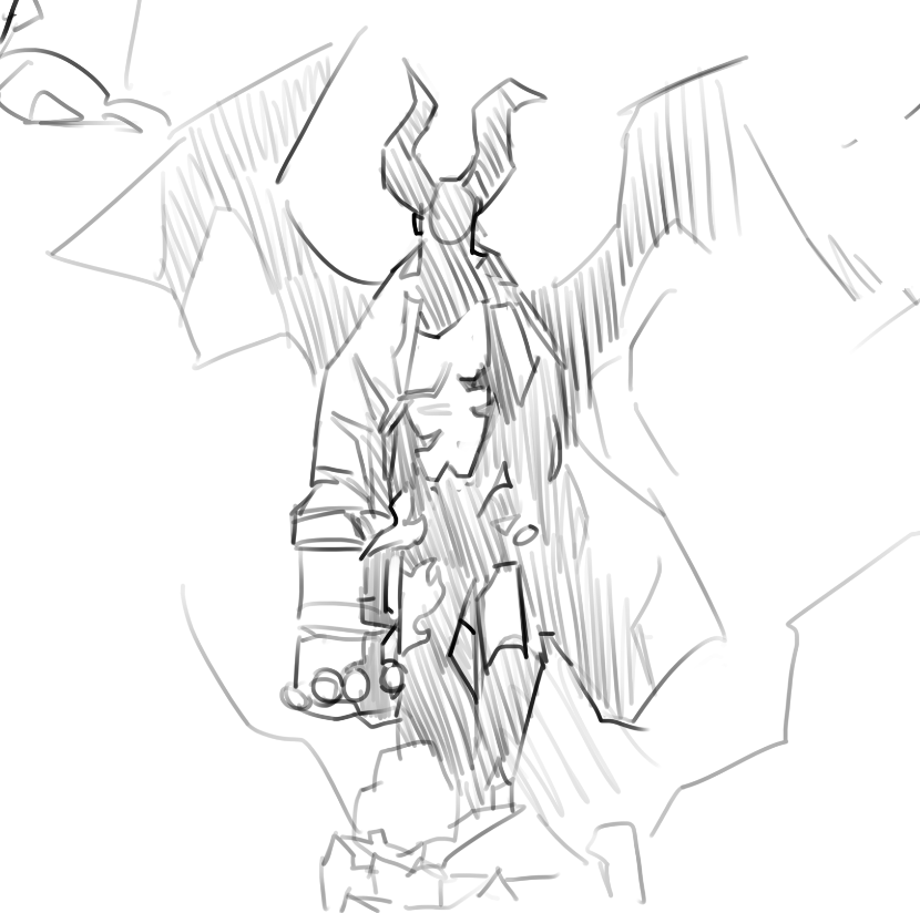 BeefxOfficial's tweet photo. some more mignola studies from yesterday, was in the study mood https://t.co/MHiUARXfEh
