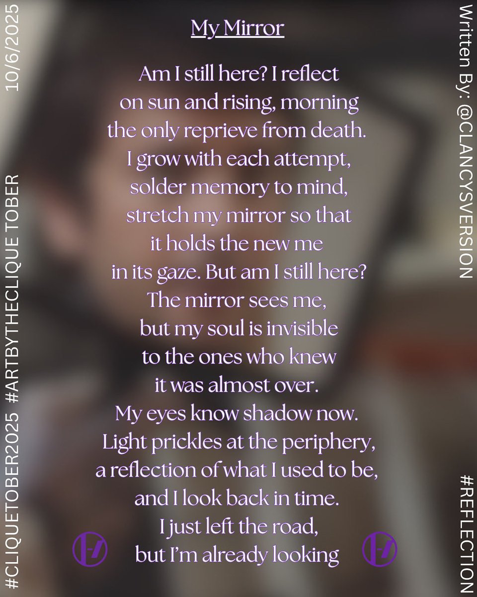 LierinWoods's tweet photo. Reflections lie in reverse. #artbythecliquetober #cliquetober2025 #daysix #reflection @artbytheclique https://t.co/dAJiGnYXvx