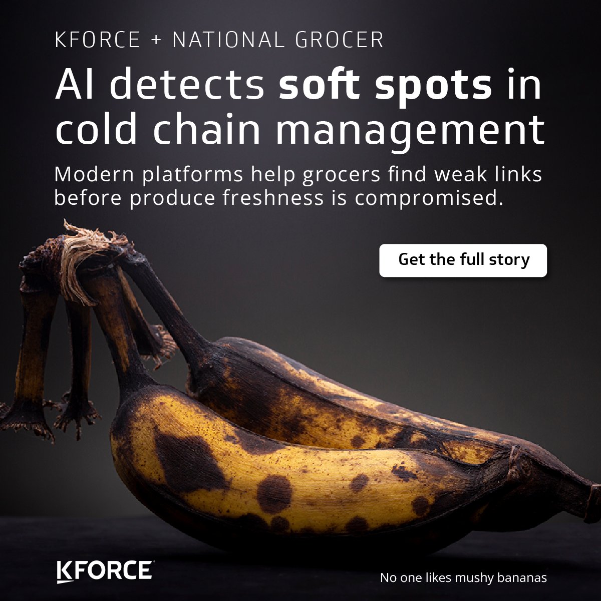 Kforce's tweet image. We partnered with a national grocer to optimize their cold-chain operation and reduce spoilage. 

 Using #Databricks and a strong #AI enablement strategy, we applied machine learning to detect risks in real time, cut costs and enhance freshness: hubs.la/Q03MjbGf0