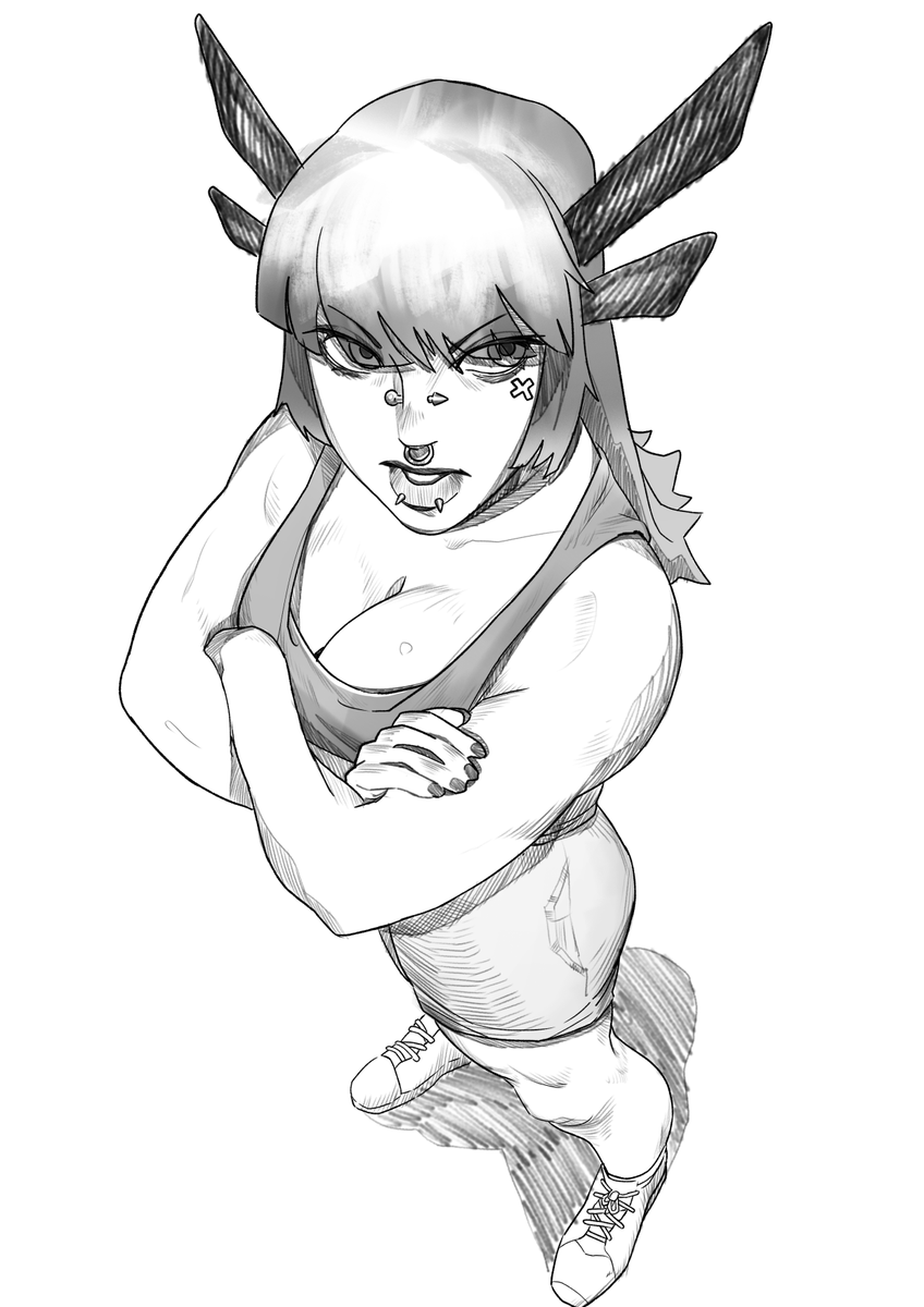 asstray80's tweet photo. Realized inktober is still a thing. The prompt is pierce so heres piercing Magik HUHEHEHEH

#digitalart #inktober #inktober2025 #digitalillustration #sketch #digitalsketch #marvelrivalsfanart https://t.co/1u3F5Q6nHy