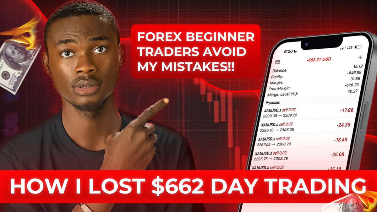 Gm GM 

If you are #forex trader avoid my mistake that cost me $662 USD 
Day trading 
➡️ youtu.be/kcaFCldKZds?si…
