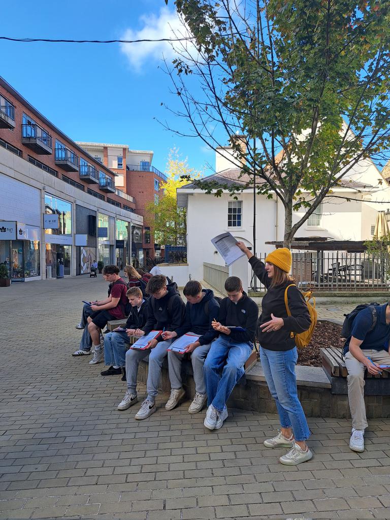 LearnWithMCS's tweet image. The Geography Year 11s have been investigating retail inequality in Bristol city centre today